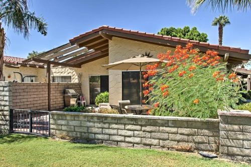 Indian Palms Country Club Townhome On Golf Course!