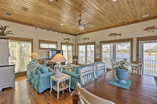 Riverfront Carrabelle Home With Patio And Private Dock