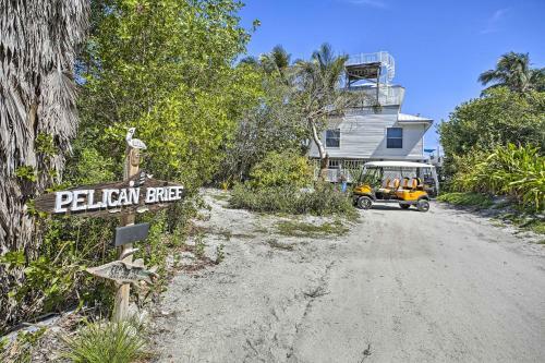 Oceanfront Island Escape With Golf Cart And Decks