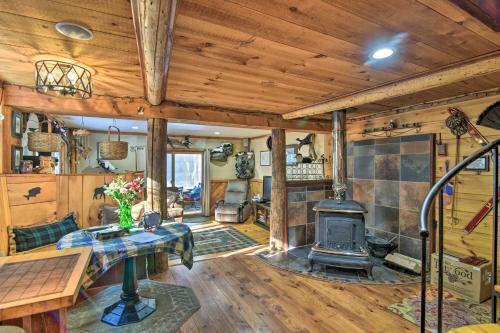 Rustic Searsport Cabin Loft And Sunroom On 10 Acres