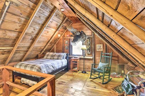 Rustic Searsport Cabin Loft And Sunroom On 10 Acres