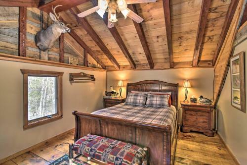 Rustic Searsport Cabin Loft And Sunroom On 10 Acres