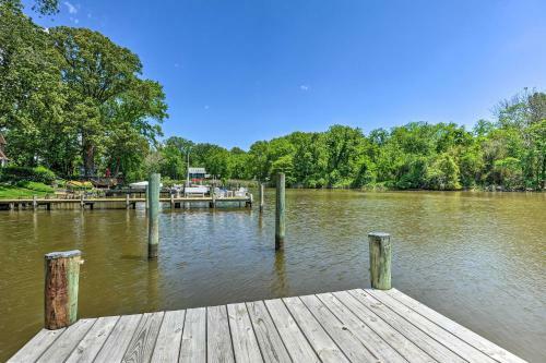 Waterfront Annapolis Home Fire Pit And Fishing Pier