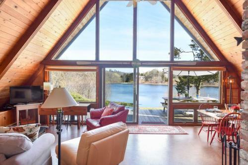 544 Dream Waterfront A Frame In East Orleans With Direct Water Access And Private Yard True Cape Cod Oasis