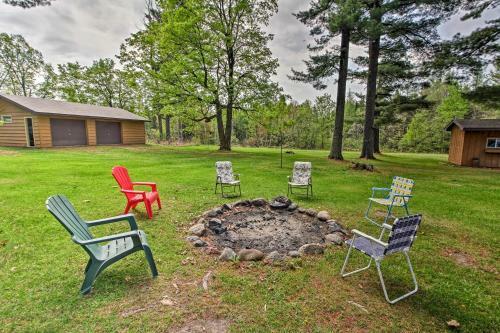 Rustic Cloquet Home With 3-season Porch And Fire Pit