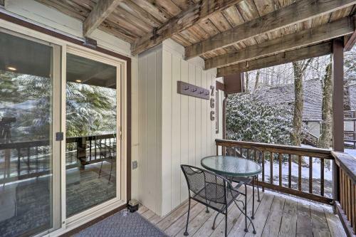 Apartamento Cozy Banner Elk Studio With Deck - 1 Mi To Ski!