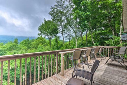 Warm Wooded Cabin With 2-story Deck And Mtn Views!