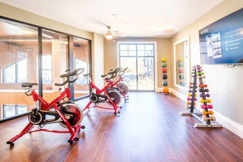 Apartamento Viagem Charlotte Modern Studio Balcony And Gym