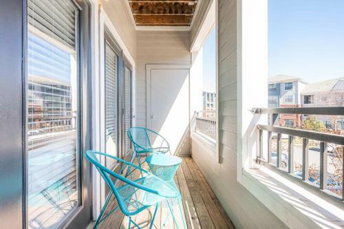 Apartamento Viagem Charlotte Modern Studio Balcony And Gym
