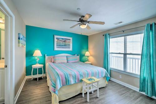 Apartamento Bright Condo With Balcony, 1 Block To Beach!