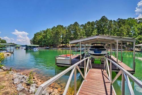 Lakefront Keowee Retreat With Dock About 14 Mi To Clemson