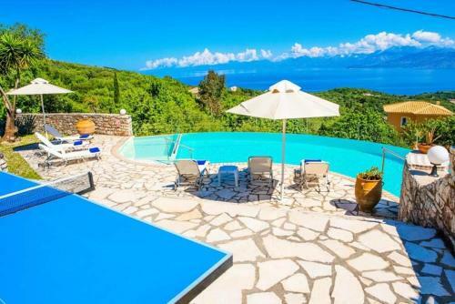 Lithiasmenos Villa Sleeps 6 Pool Air Con Wifi