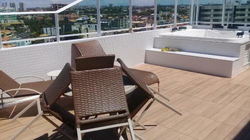 Apartamento Flat Smart 401-frente A Praia-com Self-check-in.