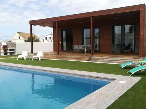Chalet Deluxe Con Piscina Privada Barbacoa Y AC