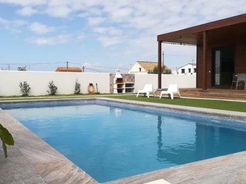 Chalet Deluxe Con Piscina Privada Barbacoa Y AC