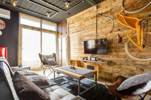 Apartamento Semiloft Romantico E Industrial