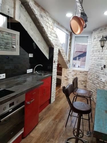 Tiny And Cute Apartment In The Roof Touching Border