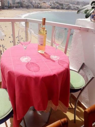 Apartamento 1st Line Attic Las Canteras Beach - Private Terrace