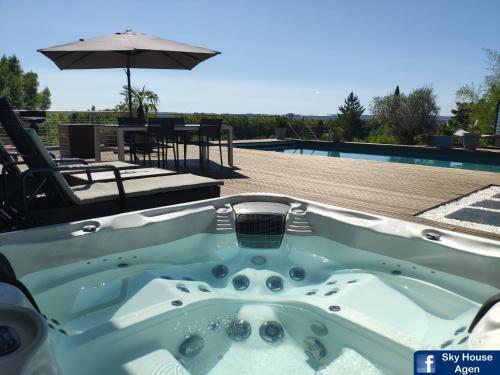 Apartamento Sky House Agen Spa Jacuzzi Sauna Hammam Piscine