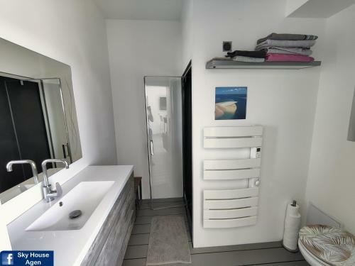 Apartamento Sky House Agen Spa Jacuzzi Sauna Hammam Piscine