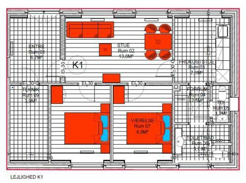 Apartamento K1 Classensgade I Frederiksv�rk