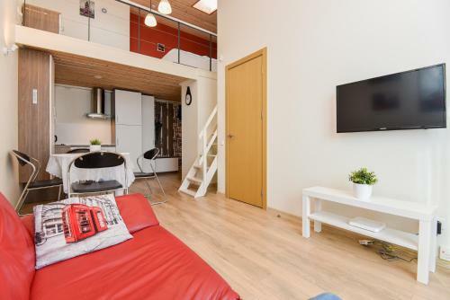 Grey Red Apartments