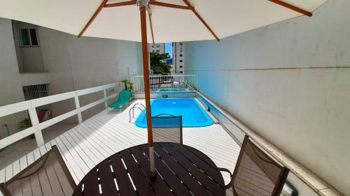 Apartamento Com Terra�o E Piscina Privada A 150 Metros Da Roda Gigante