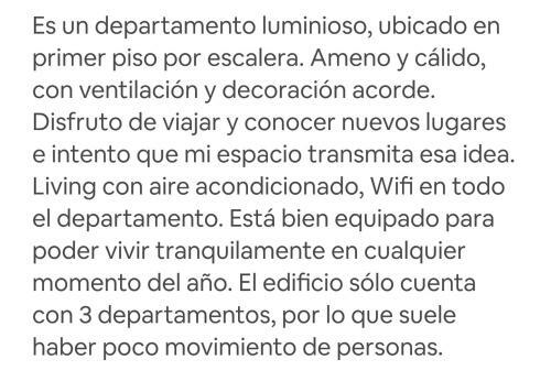 Apartamento Hermoso Departamento Para Viajeros