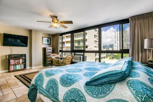 Apartamento @ Marbella Lane Mountain View Studio, Steps From Wakiki Beach