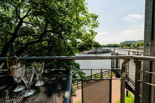 Apartamento Weserwohnung - Bootshaus Urlaub Am Wasser