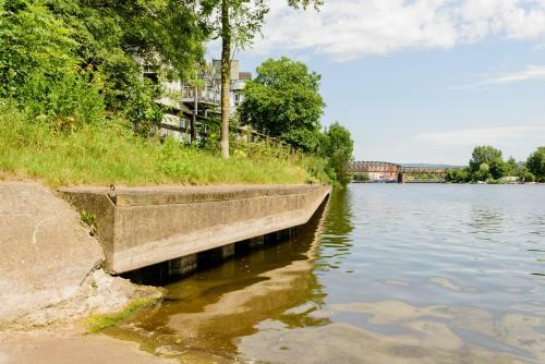 Apartamento Weserwohnung - Bootshaus Urlaub Am Wasser