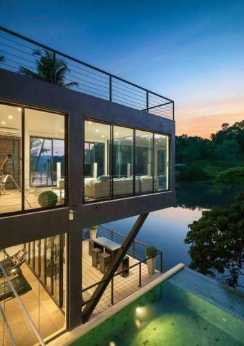 Ultramodern Riverfront Villa With Infinity Pool
