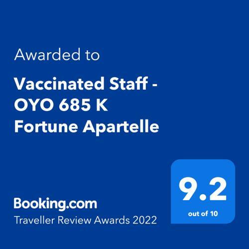 Hotel Vaccinated Staff - Oyo 685 K Fortune Apartelle