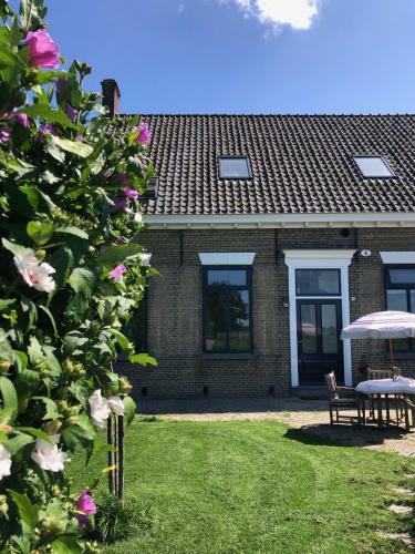 Apartamento Huisje Op Bioboerderij, Kust, Polder En Rust
