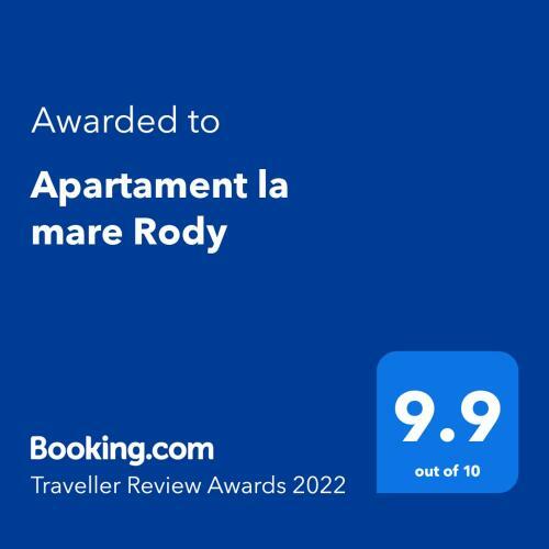 Apartament La Mare Rody