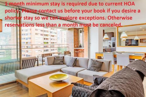 Apartamento Dos Maderos Poblado Medellin 1 Month Minimum Stay