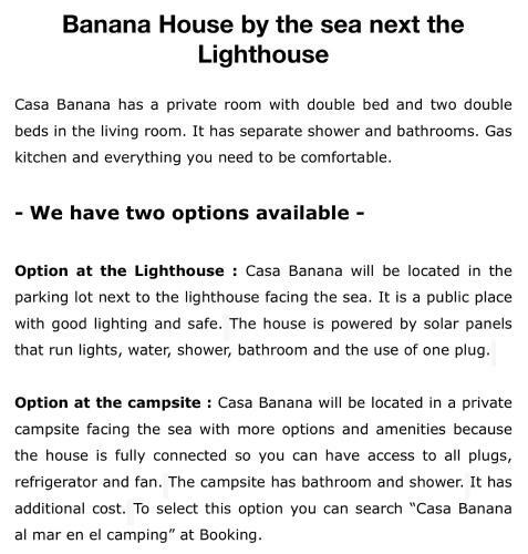 Casa Banana Al Mar En El Faro