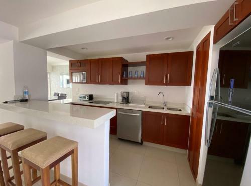 Apartamento A Pie de Playa Con Alberca Jacuzzi Vista Al Mar