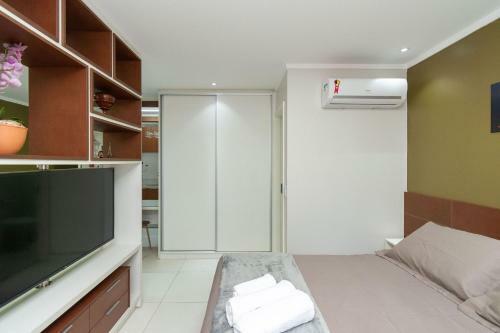 Apartamento Wb2105 Lindo Studio Com Vista Para O Parque Vaca Brava