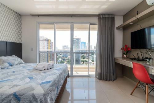 Apartamento Th2205 Studio Completo, Andar Alto, Setor Bueno
