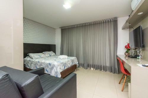 Apartamento Th2205 Studio Completo, Andar Alto, Setor Bueno