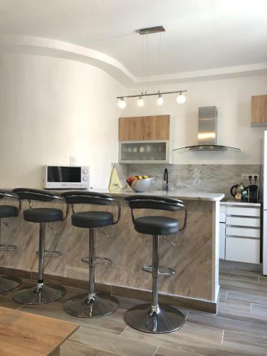 Stylish White And Red Apartments