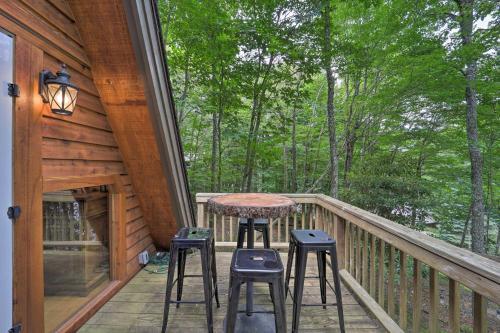 A-frame Cabin With Hot Tub About 1 Mi To Beech Mountain!