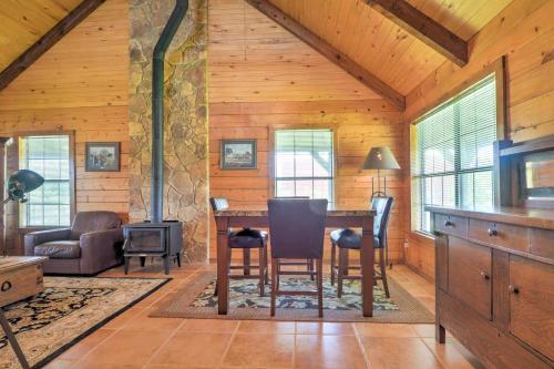 Rustic Carmine Log Cabin With Covered Porch On Farm!