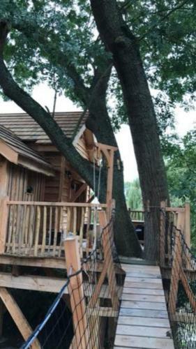Cabane Perch�e Avec Jacuzzi Ext�rieur Non Couvert