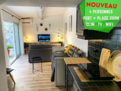 Apartamento Charmant Studio Climatis� � 200m de La Plage