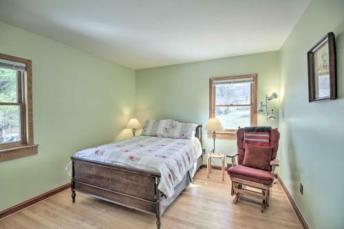 Quaint Creekside Home With Spacious Deck And Yard