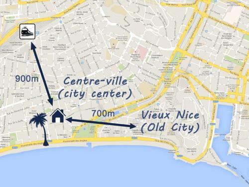 Apartamento Le Trendy: 2-room 2 Blocks From The Beach