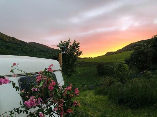 Hostal G�te Aurinko : Caravane Avec Bain Nordique