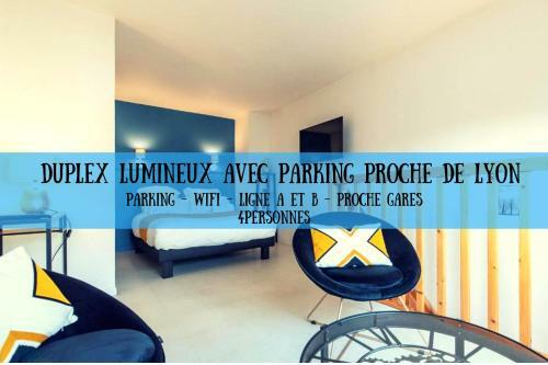 Apartamento Duplex Coquet Avec Parking Proche Centre-ville de Lyon